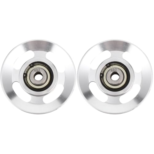 Image of balacoo 2-Pack Gym Pulley Wheel 3.46 in Aluminum Alloy Cable Pulley for Exercise Machine Attachments Nylon Bearing Fitness Accessories Smooth Rotation Replacement Part for Home Gym