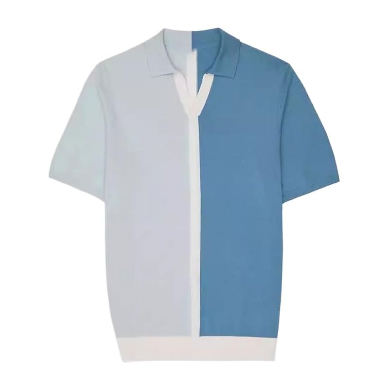T-shirt à capuche pour homme en coton tricoté extensible décontracté