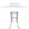 StonyLab Glass 50ml Short Neck Round Bottom Flask, Borosilicate Glass Single Neck Heavy Wall Flask RBF with 24/40 Standard Taper Outer Joint - 50ml
