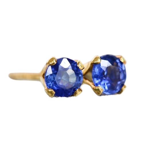 Boucles d'oreilles saphir naturel minimalistes pour le quotidien des femmes