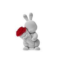 [ROSEONLY] プリザーブドフラワー　ラビット＆ローズ　ウサギ＆バラ Amazon｜ROSEONLY プリザーブドフラワー ハニーラビットと