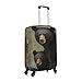 Travel Luggage Cover Fashion Suitcase Protector Black Bear Mother and Cub Spandex Baggage Covers Washable Suitcase Covers Anti-Scratch Luggage Cover Protectors Fits 18-32 Inch Suitcases X-Large