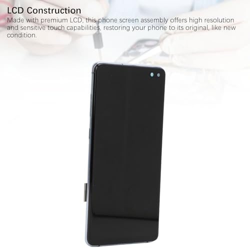 Écran pour Galaxy S10 Plus cassé résolu par ce numériseur d'assemblage complet avec cadre bleu - 5