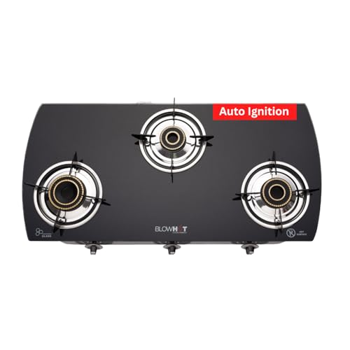 BLOWHOT Auto Ignition Heavy Brass Burner 3 Burner Gas Stove - Tou...