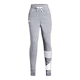 Under Armour Mädchen Hose Rival Jogger, Grau, YMD, 1317842-035