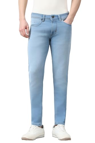 Image of Peter England Men's Skinny Fit Jeans | Premium | Casual Wear | Stylish Bottoms