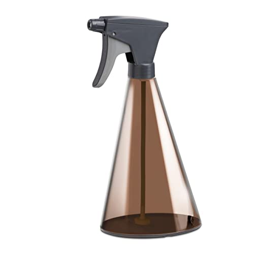 POETIC - Blumensprüher - Aus robustem Kunststoff - Verstellbare Messingdüse - Sichtbarer Wasserstand - Farbe Moka - Fassungsvermögen 0,7 Liter