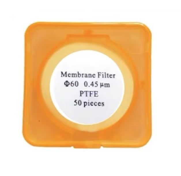 Microporous Membrane Filter PTFE Diameter 47mm 50mm 60mm Hydrophilic PTFE Micro Filter Membranes Pore Size 0.2um 0.45um 50/PK(60 mm 0.45 um)