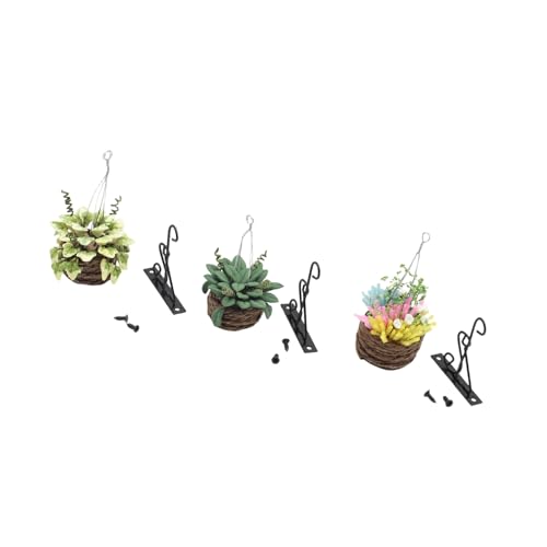 Planta colgante en miniatura para salones de casas de muñecas y proyectos escolares creativos