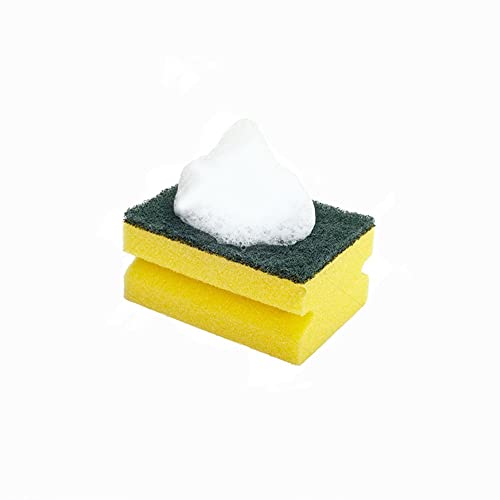 HomeSmith Handgrip Sponge Scourer High Density Foam Yellow Standard, Pack of 10