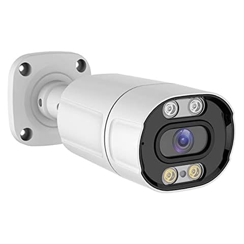 WiTi Full Color Night Vision AHD Camera, Switchable Floodlight Smart Security Camera FHD 1080P, 2.8mm Wide View Angle Bullet IP66 Waterproof Cover