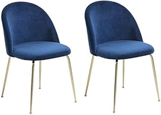 Chairs Sillas de Escritorio Fhw Modern Computer (2Ps), Beetle Design, Casual Personality Creative Cafe (Color:, Tamaño:),Azul,79Cmx49Cmx52Cm