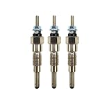 3 Pcs Glow Plug 129155-77801 compatible with Yanmar Tractor F18 FX18 F20 FX20 Engine 3TN75, 3TNA75,