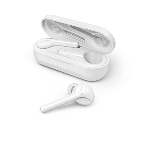 Hama Spirit Go - Cuffie Bluetooth (True Wireless In-Ear bianco, cuffie intrauricolari senza fili con scatola di ricarica USB C) bianco