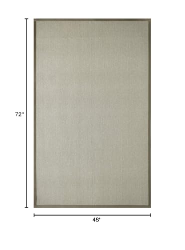 Tapete Sintético iCustomRug 4ft x 6ft Beige miniatura 2