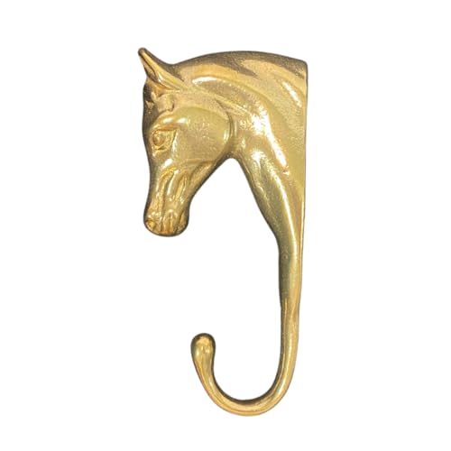 Intrepid International 3-D Brass Horse Head Hanger 6" - Elegance and Functionality for Tack Rooms and Coat Rooms by Intrepid International - Used condition - Image 3