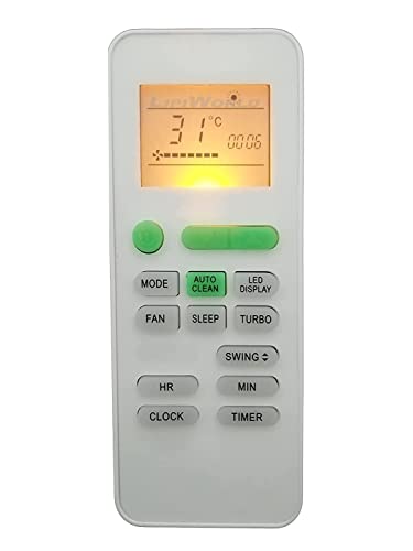 Image of LipiWorld 175 AC Remote Control with Display Light (Old Exactly Same Will Only Work) Compatible for Kelvinator AC Remote with Backlight