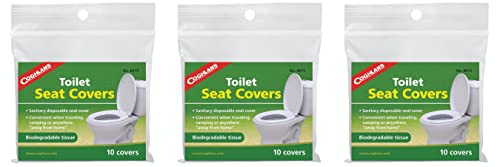 Coghlan's 10-Pack Biodegradable Tissue Toilet Seat Covers (3-Pack)