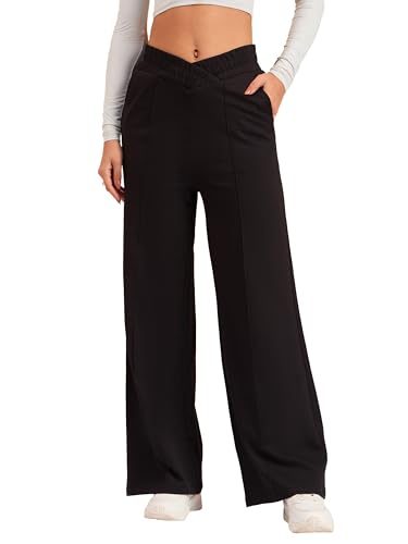 Image of barcino Black Terry V-Shape Waistband Track Pants