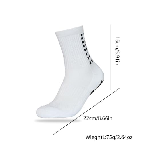 US 3-6 Pairs Sport Socks Anti Slip W/Grip Soccer Boy Football Basketball Sock2