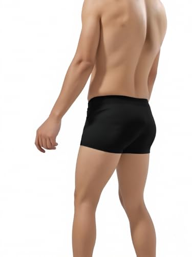 Men's Boxer Briefs Moisture Wicking & Breathable Underwear Soft & Comfortable Men's Briefs Perfect for Daily Wear Black4