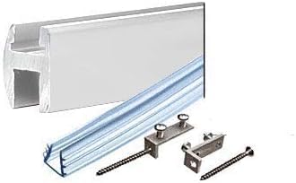 CRL Black Deluxe Shower Door Header Kit - 95 in long