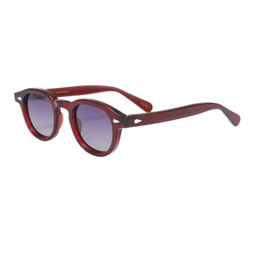 Lunettes de soleil de luxe polarisées rouge violet accessoire haut de gamme