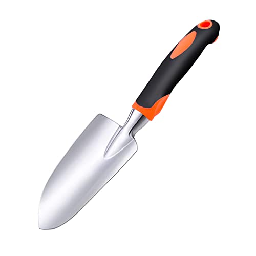 Tuinkepel Gereedschap, Tuinschop, Jiechang aluminium tuintroffel, met antislip ergonomisch handvat, handschop voor planten, verplanten, wieden, graven, sneeuwscheppen