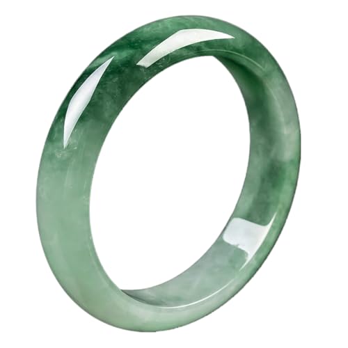 Bracelet en jade vert naturel 55mm ajusté pour éviter les casses