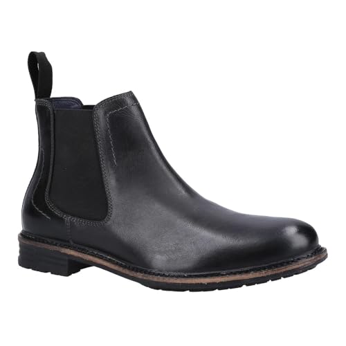 Image of Hush Puppies Men's Justin ChelseaChelsea Boot, Black, 7 UK