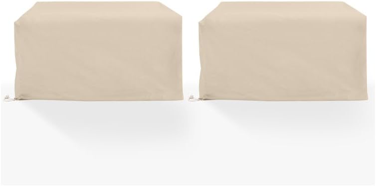 Outdoor Loveseat Cover Set - 2 Piece Patio Furniture Covers - Tan