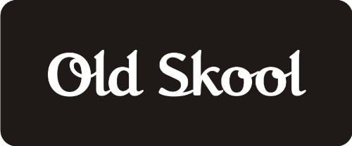 3 - Old Skool 1 1/4" x 3" Hard Hat Biker Helmet Stickers Bs441