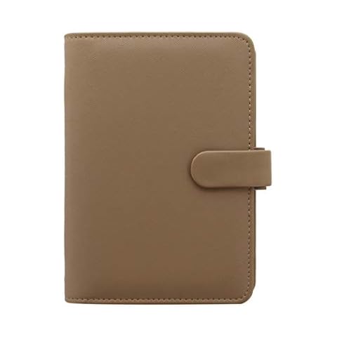 Organizador personal Filofax Saffiano - fawn con diario semanal y recambios Cover