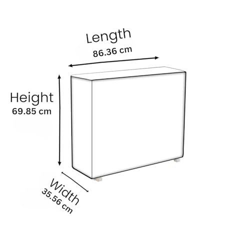 Image of AC Cover 1.5 Ton | Split Ac Cover Outdoor Unit for 1.5 Ton Capacity Dustproof Black