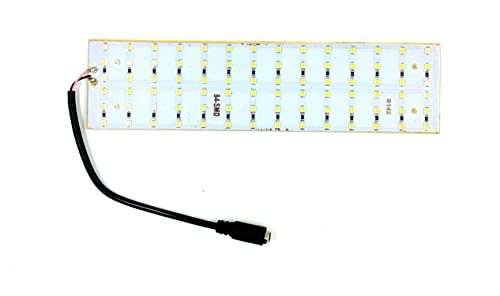 Image of INVENTO 1Pcs 12V 30W 2835 LED Strip White Color 84 SMD LED Plate 200x50x2.5mm with 5.5mm DC Jack High Power Ultra Bright