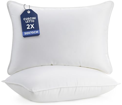 Utopia Bedding Cuscini Letto (Set di 2), 50 x 70