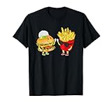 Hamburger Fries High Five | Cool Fun Combo Snacks Funny Gift T-Shirt