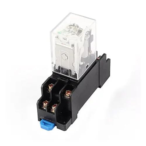 Relais de puissance HH52P DC 12V DPDT pour intégration armoire domotique