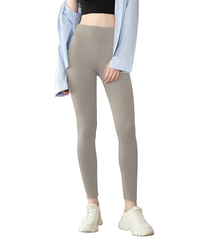 POWER FLOWER Leggings für Damen, Nicht Durchsichtige Yoga-Hosen, Workout Volle Länge Sport Yoga Leggings, Laufleggings (LY130-Khaki, S-M) POWER FLOWER Leggings für Damen, Nicht Durchsichtige Yoga-Hosen, Workout Volle Länge Sport Yoga Leggings, Laufleggings (LY130-Khaki, S-M)