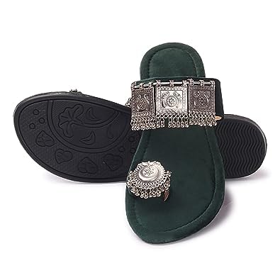 JuttigenicsPresent Women Fashion Comfort Heel Stylish Sandal All Occasions Modal No SJ-1 (Green, 4) (B0CHJDMHTH) Amazon Price History, Amazon Price Tracker