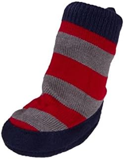 Baby Boys Rugby Slipper Socks by Goldbug - Multicoloured - 0-6 Mths