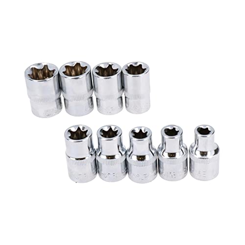 Douilles pour cliquet 1/2" indispensables pour démonter les vis Torx E de E10 à E24 - 4