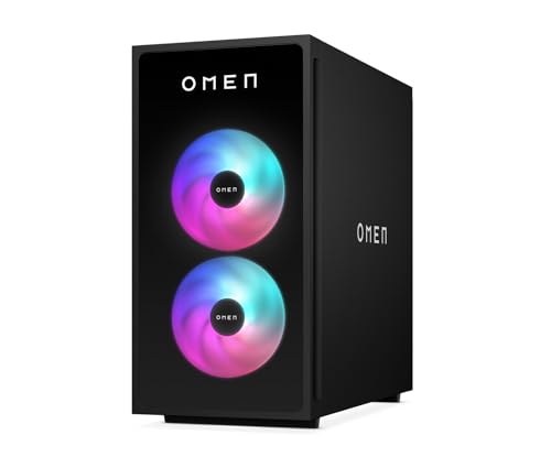 HP Omen GT16-0274ng 35L Gaming Desktop PC, AMD Ryzen 7 8700F, 32 GB DDR5-SDRAM, 1 TB SSD, NVIDIA GeForce RTX 5070, Tower PC, Windows 11 Home, Schwarzes Metall mit Glas Blende – Bild 4