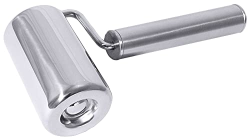 Contacto Edelstahl Teigroller, besonders für runden Backformen geeignet, leicht konische Walze