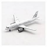 GGAPLS Single Plane Scale 1/400 Scale Aircraft Model for A320 D-AIQS Star Alliance Lufthansa Model Aircraft Collection Display Model Alloy Metal Model