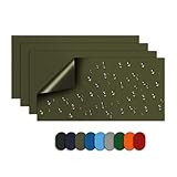 Skystuff Patch Réparation Doudoune adhésif – Patch Doudoune Carré Vert Militaire, Autocollant Imperméable Tissu réparation en Nylon pour Vestes, Tentes, Vetement, Sacs à Dos – sans Couture