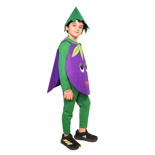 Image of Kaku Fancy Dresses Fruit and Vegetable Costume Paper Cutout with Cap For Kids | Healthy Food Costume For Boys & Girls (Tracksuit Not Included)