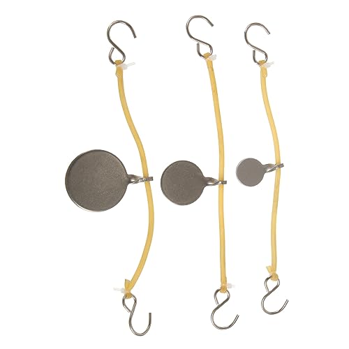 DECOMELODY Stainless Steel Archery Targets Set of 3 Shooting Range Targets for Outdoor Easy Hanging Portable