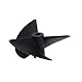 Fielect 3Pcs Three Blade Propeller for Ship Model Rc Boat Propeller Model Black Plastic Positive Paddle 55mm Diameter 40mm Pitch 4.8mm Hole Dia