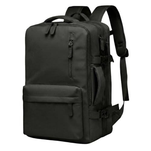 Mochila Expansível Grande com Organização Inteligente – Impermeável, Antifurto, Abertura 180°, Ideal para Viagem, Trabalho e Faculdade